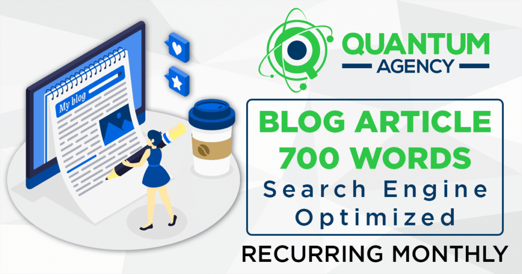 Monthly Recurring Blog Article Writing Product Image