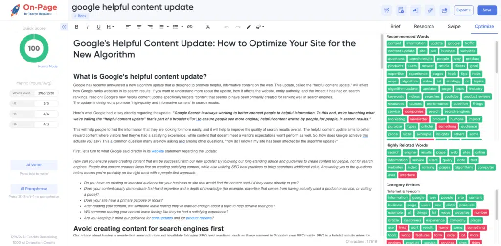 How to recover from the Google Helpful Content Update