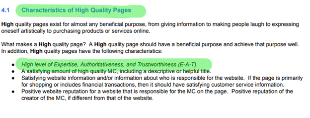 Creating helpful content that demonstrates expertise, authority and trust (E-A-T)